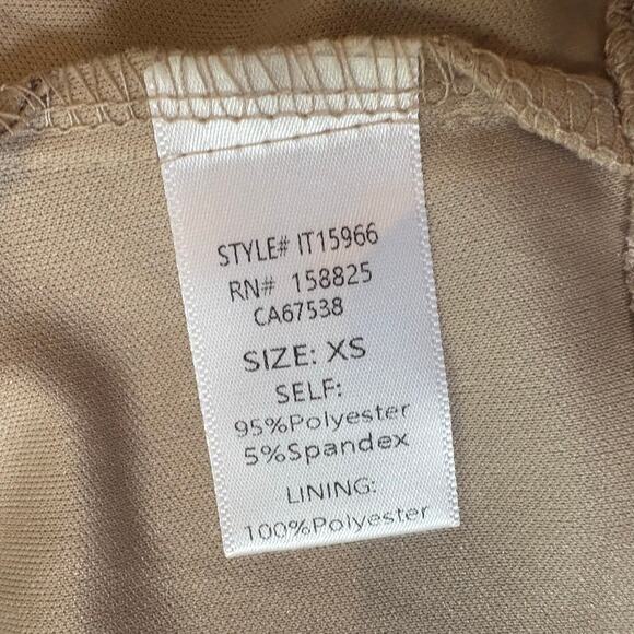 Windsor Corset Style Halter Top IT15966 Taupe XS NWT - Picture 4 of 6